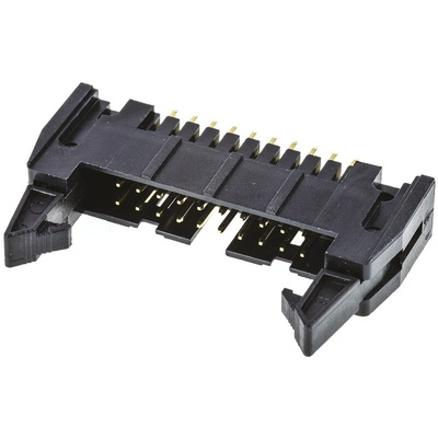 Amphenol T816 Series Straight Through Hole PCB Header, 20 Contact(s), 2.54mm Pitch, 2 Row(s), Shrouded