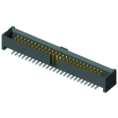 Samtec SHF Series Straight Surface Mount PCB Header, 20 Contact(s), 1.27mm Pitch, 2 Row(s), Shrouded