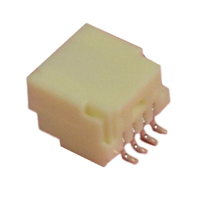 JST NSH Series Right Angle Surface Mount PCB Header, 4 Contact(s), 1.0mm Pitch, 1 Row(s), Shrouded