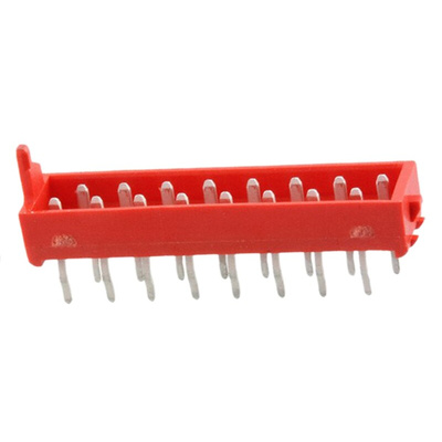 TE Connectivity Micro-Match Series Straight Through Hole PCB Header, 16 Contact(s), 1.27mm Pitch, 2 Row(s), Shrouded