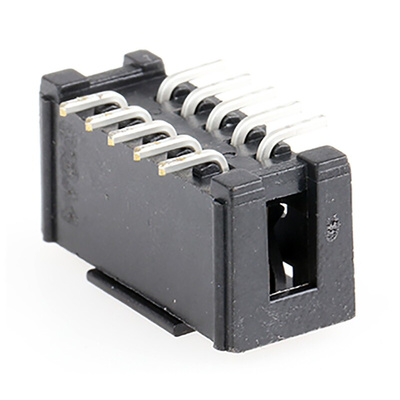 3M 2500 Series Straight Surface Mount PCB Header, 10 Contact(s), 2.54mm Pitch, 2 Row(s), Shrouded