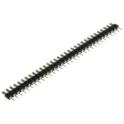 HARWIN D01-99 Series Straight Through Hole Pin Header, 32 Contact(s), 2.54mm Pitch, 1 Row(s), Unshrouded
