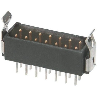 HARWIN Datamate L-Tek Series Straight Through Hole PCB Header, 12 Contact(s), 2.0mm Pitch, 2 Row(s), Shrouded