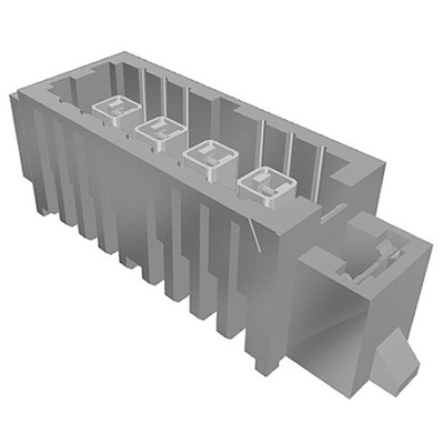 Samtec IP5 Series Straight Through Hole PCB Header, 4 Contact(s), 4.0mm Pitch, 1 Row(s), Shrouded