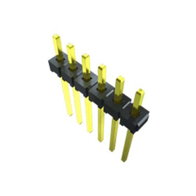 Samtec MTMM Series Vertical Through Hole Pin Header, 4 Contact(s), 2.0mm Pitch, 2 Row(s), Unshrouded