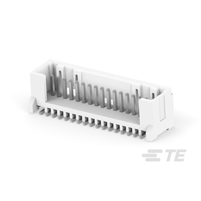 TE Connectivity MICRO CT Series Straight Board Mount PCB Header, 17 Contact(s), 1.2mm Pitch, 1 Row(s)