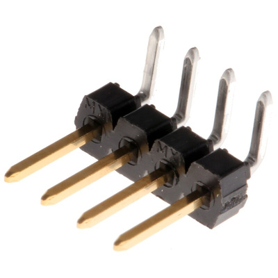 Molex C-Grid III Series Right Angle Through Hole Pin Header, 4 Contact(s), 2.54mm Pitch, 1 Row(s), Unshrouded