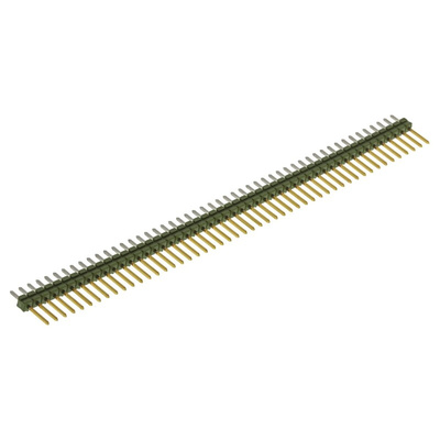 TE Connectivity AMPMODU MOD II Series Straight Through Hole Pin Header, 50 Contact(s), 2.54mm Pitch, 1 Row(s),