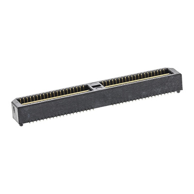 Samtec QTE Series Straight Surface Mount PCB Header, 80 Contact(s), 0.8mm Pitch, 2 Row(s), Shrouded