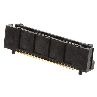 Samtec LSS Series Straight Surface Mount PCB Header, 40 Contact(s), 0.635mm Pitch, 2 Row(s), Shrouded