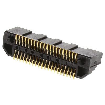 Samtec LSS Series Straight Surface Mount PCB Header, 40 Contact(s), 0.635mm Pitch, 2 Row(s), Shrouded