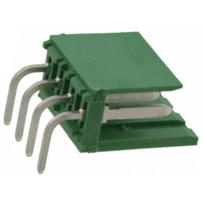 TE Connectivity AMPMODU MOD I Series Right Angle Through Hole PCB Header, 4 Contact(s), 3.96mm Pitch, 1 Row(s), Shrouded