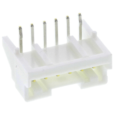 JST PA Series Right Angle Through Hole PCB Header, 6 Contact(s), 2.0mm Pitch, 1 Row(s), Shrouded