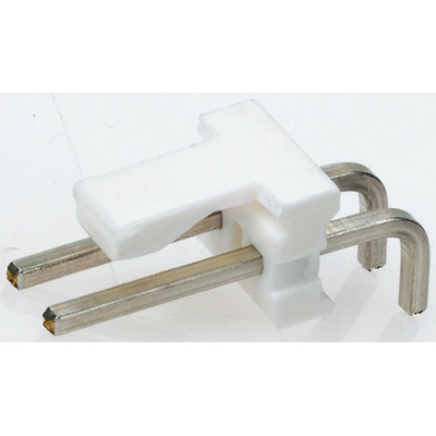 TE Connectivity MTA-156 Series Right Angle Through Hole Pin Header, 10 Contact(s), 3.96mm Pitch, 1 Row(s), Unshrouded