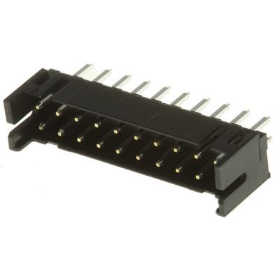 Hirose DF11 Series Straight Through Hole PCB Header, 20 Contact(s), 2.0mm Pitch, 2 Row(s), Shrouded