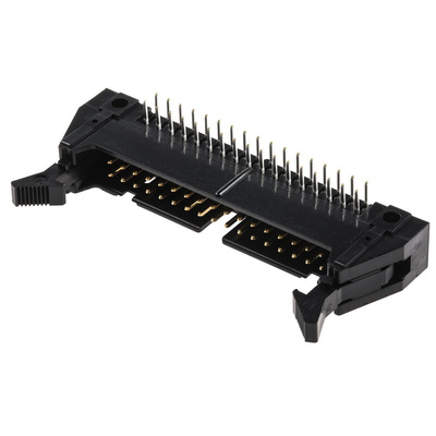 Hirose HIF3B Series Right Angle Through Hole PCB Header, 34 Contact(s), 2.54mm Pitch, 2 Row(s), Shrouded