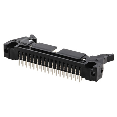 Hirose HIF3B Series Right Angle Through Hole PCB Header, 34 Contact(s), 2.54mm Pitch, 2 Row(s), Shrouded