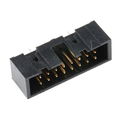 Hirose HIF3FC Series Straight Through Hole PCB Header, 16 Contact(s), 2.54mm Pitch, 2 Row(s), Shrouded