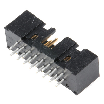 Hirose HIF3FC Series Straight Through Hole PCB Header, 16 Contact(s), 2.54mm Pitch, 2 Row(s), Shrouded