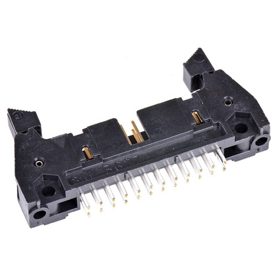 3M 3000 Series Straight Through Hole PCB Header, 24 Contact(s), 2.54mm Pitch, 2 Row(s), Shrouded