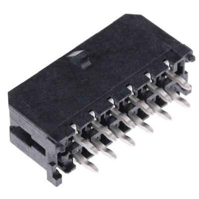 Molex Micro-Fit 3.0 Series Straight Through Hole PCB Header, 12 Contact(s), 3.0mm Pitch, 2 Row(s), Shrouded