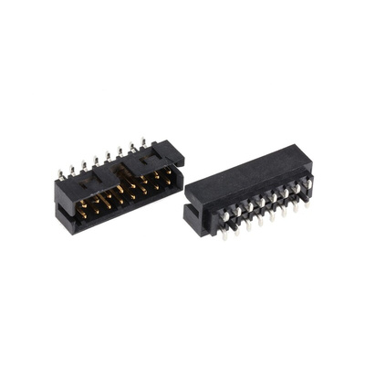 Molex Milli-Grid Series Straight Surface Mount PCB Header, 16 Contact(s), 2.0mm Pitch, 2 Row(s), Shrouded