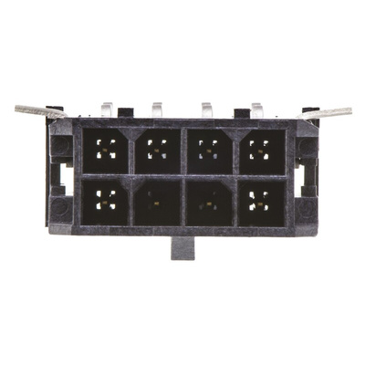 Molex Micro-Fit 3.0 Series Right Angle Surface Mount PCB Header, 8 Contact(s), 3.0mm Pitch, 2 Row(s), Shrouded