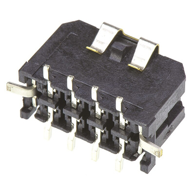 Molex Micro-Fit 3.0 Series Straight Surface Mount PCB Header, 8 Contact(s), 3.0mm Pitch, 2 Row(s), Shrouded