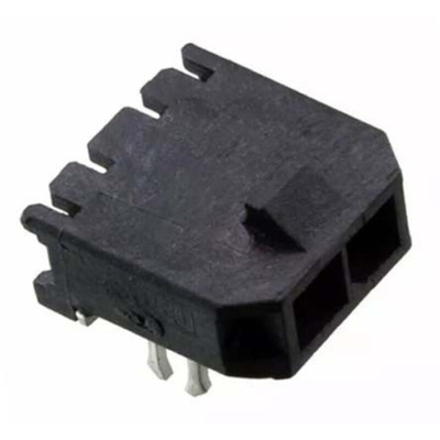 Molex Micro-Fit 3.0 Series Right Angle Through Hole PCB Header, 2 Contact(s), 3.0mm Pitch, 1 Row(s), Shrouded