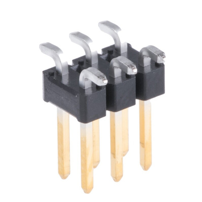 Amphenol Communications Solutions BergStik Series Straight Surface Mount Pin Header, 6 Contact(s), 2.54mm Pitch, 2