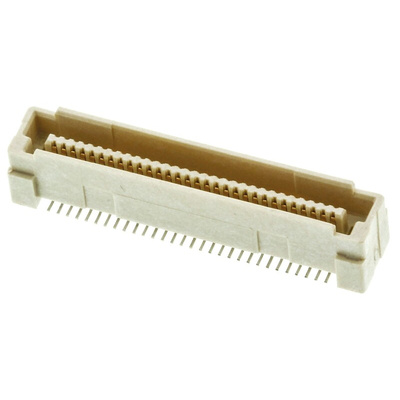 TE Connectivity Free Height Series Straight Surface Mount PCB Header, 40 Contact(s), 0.8mm Pitch, 2 Row(s), Shrouded
