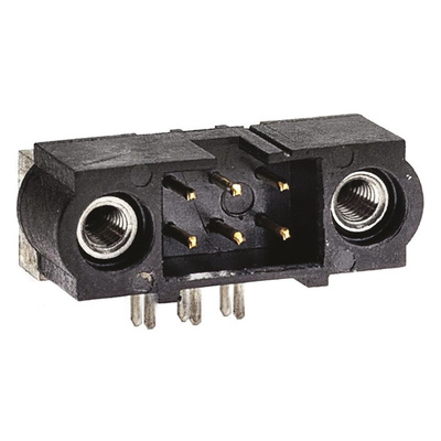 HARWIN Datamate J-Tek Series Right Angle Through Hole PCB Header, 6 Contact(s), 2.0mm Pitch, 2 Row(s), Shrouded