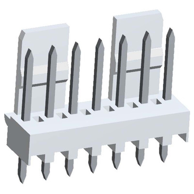 Molex Mini-Latch Series Straight Through Hole Pin Header, 7 Contact(s), 2.5mm Pitch, 1 Row(s), Unshrouded
