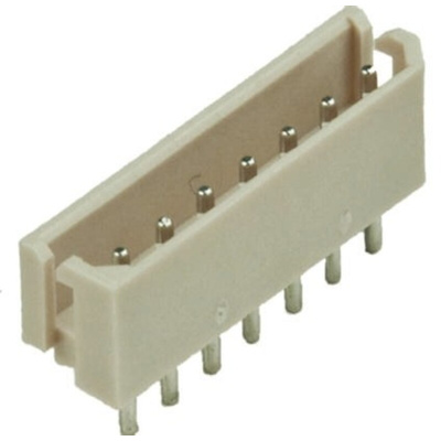 Molex SPOX Series Straight Through Hole PCB Header, 7 Contact(s), 2.5mm Pitch, 1 Row(s), Shrouded