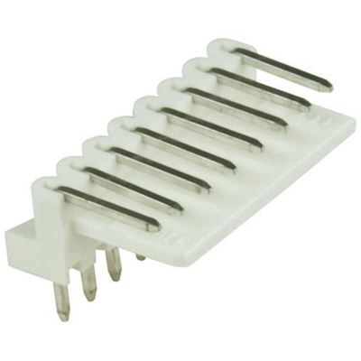 Molex Mini-Latch Series Right Angle Through Hole Pin Header, 7 Contact(s), 2.5mm Pitch, 1 Row(s), Unshrouded