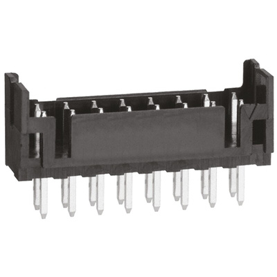 Hirose DF11 Series Straight Through Hole PCB Header, 16 Contact(s), 2.0mm Pitch, 2 Row(s), Shrouded