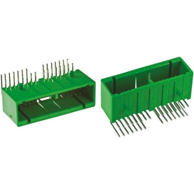 JAE IL-AG5 Series Right Angle Through Hole PCB Header, 22 Contact(s), 2.5mm Pitch, 2 Row(s), Shrouded
