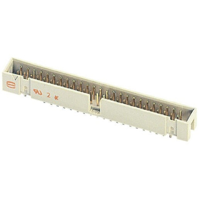 HARTING SEK 18 Series Straight Through Hole PCB Header, 64 Contact(s), 2.54mm Pitch, 2 Row(s), Shrouded