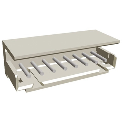 TE Connectivity AMP CT Series Right Angle Through Hole PCB Header, 8 Contact(s), 2.0mm Pitch, 1 Row(s), Shrouded