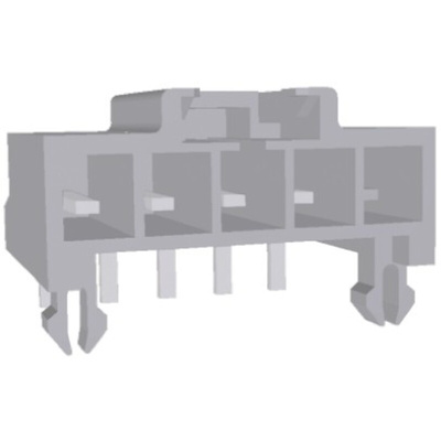 TE Connectivity AMP Universal Power Series Straight Through Hole PCB Header, 6 Contact(s), 3.96mm Pitch, 1 Row(s),