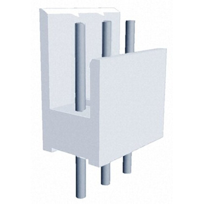 TE Connectivity AMP-QUICK Series Straight Through Hole PCB Header, 3 Contact(s), 2.54mm Pitch, 1 Row(s), Shrouded