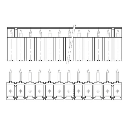 TE Connectivity AMP-QUICK Series Right Angle Through Hole PCB Header, 2 Contact(s), 2.54mm Pitch, 1 Row(s), Shrouded