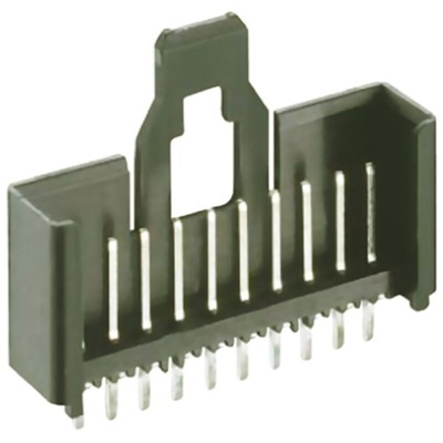 Lumberg Minimodul Series Straight Through Hole PCB Header, 16 Contact(s), 2.5mm Pitch, 1 Row(s), Shrouded