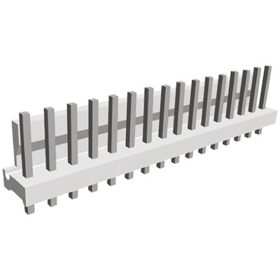 TE Connectivity MTA-156 Series Straight Through Hole Pin Header, 16 Contact(s), 3.96mm Pitch, 1 Row(s), Unshrouded