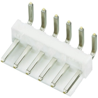 JST VH Series Right Angle Through Hole PCB Header, 6 Contact(s), 3.96mm Pitch, 1 Row(s), Shrouded