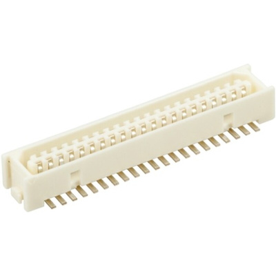 Hirose DF9 Series Straight Surface Mount PCB Header, 41 Contact(s), 1.0mm Pitch, 2 Row(s), Shrouded