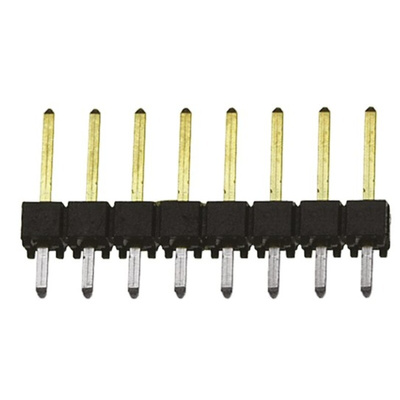 Samtec TSW Series Straight Through Hole Pin Header, 7 Contact(s), 2.54mm Pitch, 1 Row(s), Unshrouded