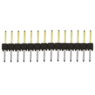Samtec TSW Series Straight Through Hole Pin Header, 14 Contact(s), 2.54mm Pitch, 1 Row(s), Unshrouded