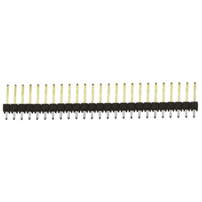 Samtec TSW Series Straight Through Hole Pin Header, 25 Contact(s), 2.54mm Pitch, 1 Row(s), Unshrouded