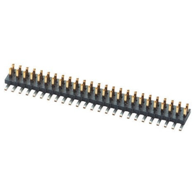 Samtec FTS Series Straight Surface Mount Pin Header, 40 Contact(s), 1.27mm Pitch, 2 Row(s), Unshrouded